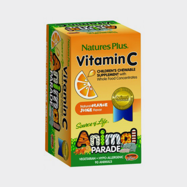 NATURES PLUS ANIMAL PARADE VITAMINA C 90 TABLETAS
