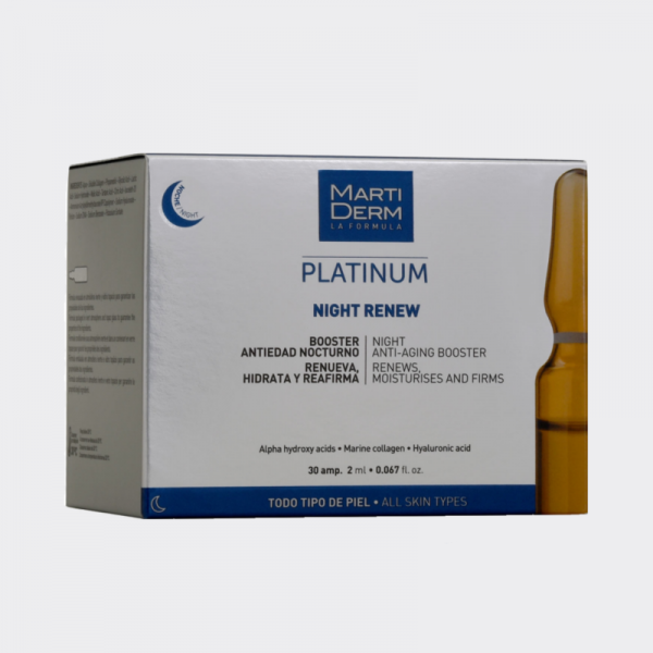 MARTIDERM PLATINUM NIGHT RENEW 30 AMPOLLAS