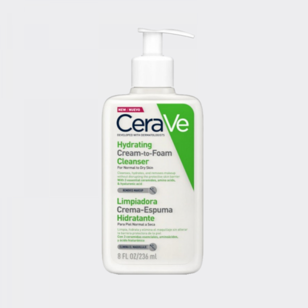 CERAVE LIMPIADORA CREMA-ESPUMA HIDRATANTE 236ml