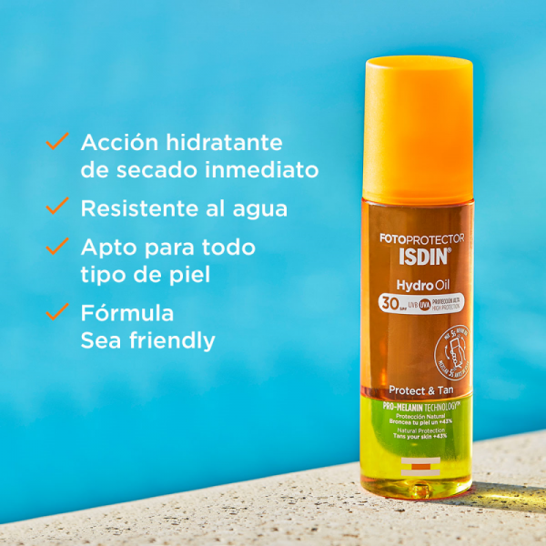 FOTOPROTECTOR ISDIN HYDRO OIL SPF30 200ml - Imagen 1